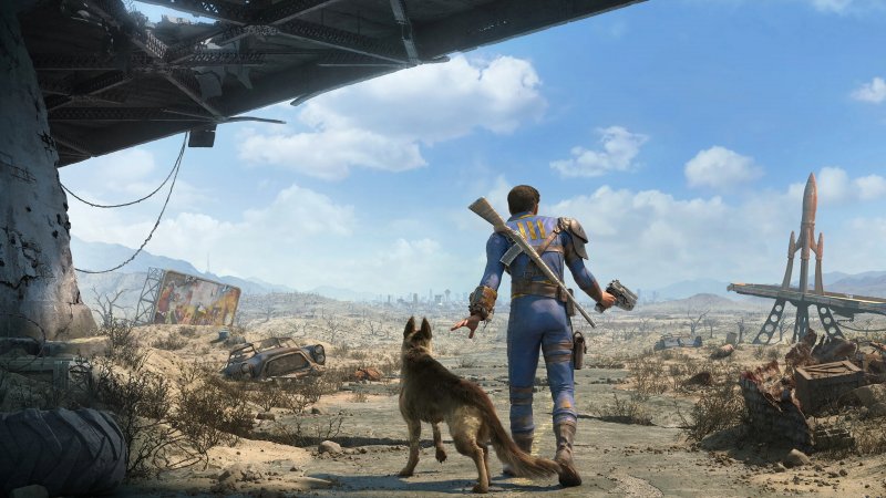 Les années passent, mais Dogmeat reste un compagnon de confiance dans les différents épisodes de Fallout