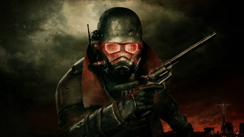 Fallout : New Vegas, un soldat d'élite de la NCR dans son emblématique armure noire.