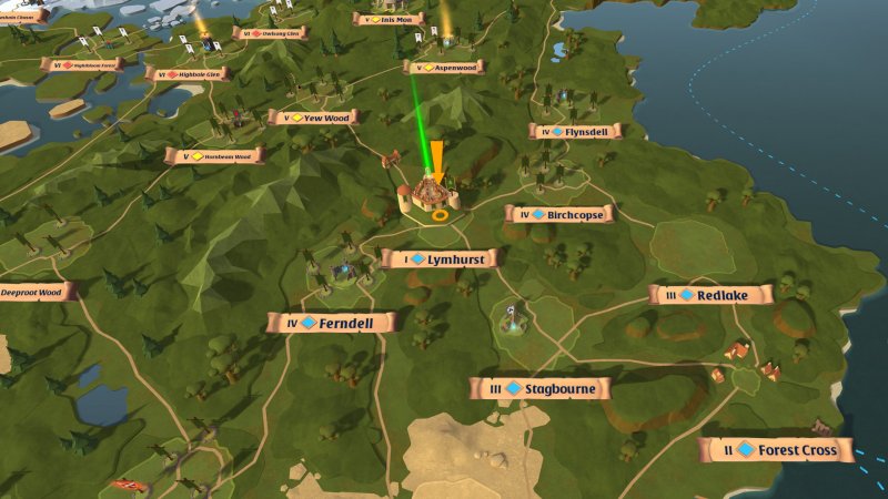 Un estratto della mappa di Albion Online
