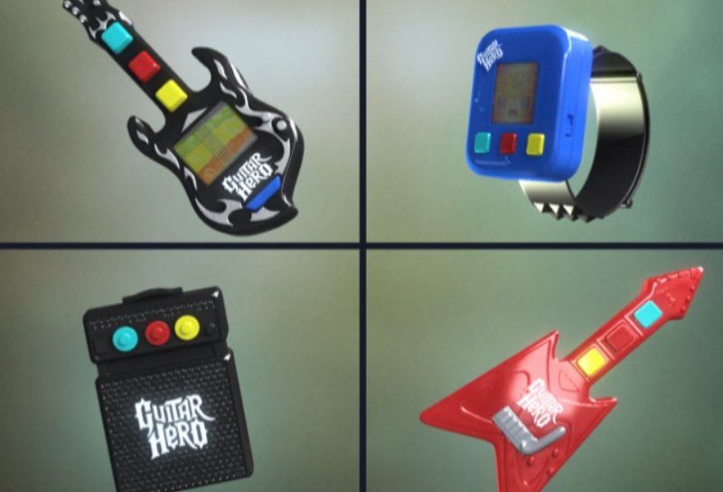 I quattro videogiochi autosufficienti LED a tema Guitar Hero ideati da Kellogg's e Activision a partire dal 2007