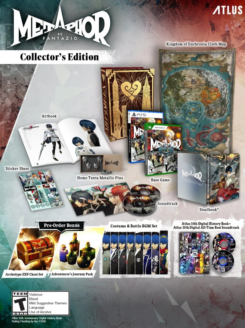 La Collector's Edition di Metaphor: ReFantazio