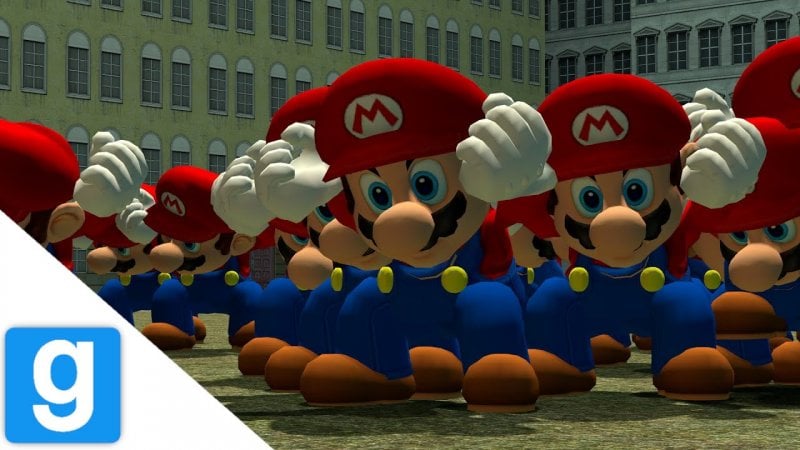 Había una cantidad significativa de contenido de Mario en Garry's Mod