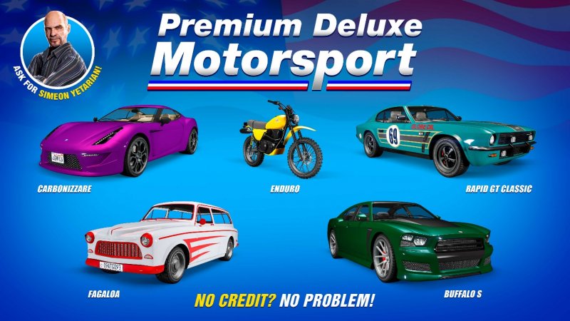 I mezzi dell'autosalone Premium Deluxe Motorsport