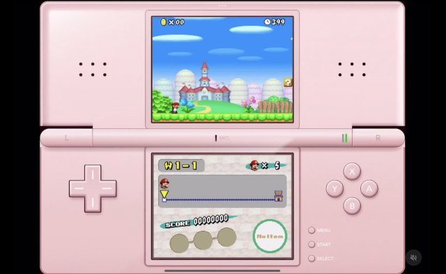 L'interfaccia di Delta in stile Nintendo DS