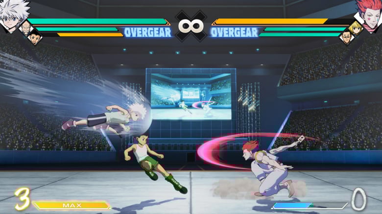 Uno dei combattimenti di Hunter x Hunter Nen x Impact