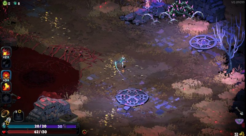 La varietà nei biomi di Hades 2 mette sul piatto anche delle zone aperte come i Campi del Pianto, ma anche altre ispirazioni