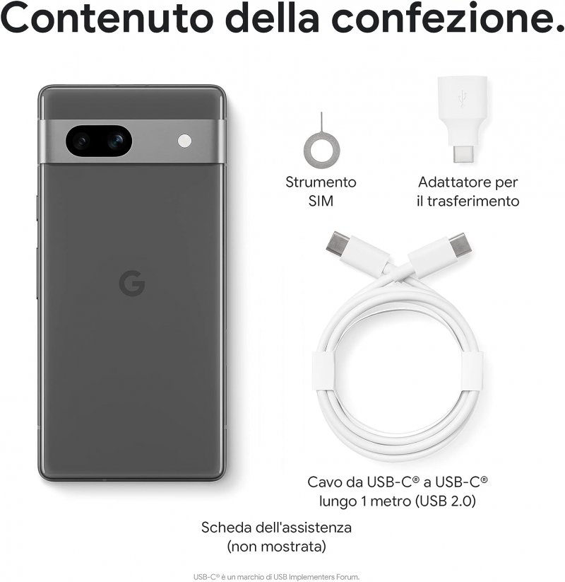 I contenuti della confezione dello smartphone I contenuti della confezione dello smartphone