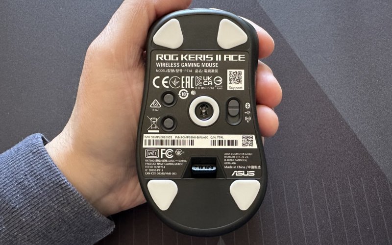 Il fondo dell'ASUS ROG Keris 2 Ace