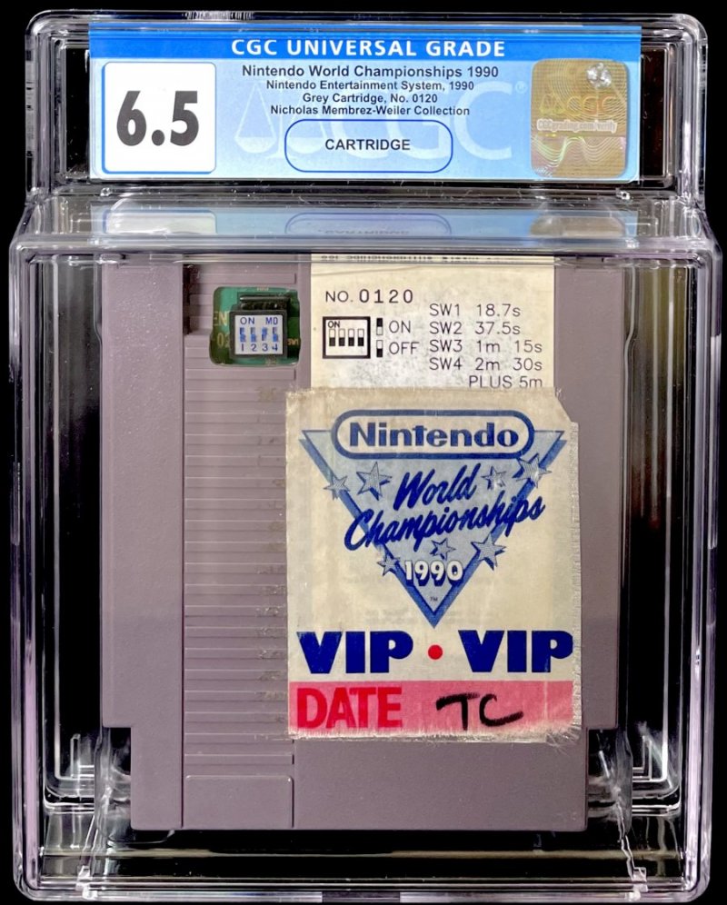 Una cartuccia di Nintendo World Championship 1990 Una cartuccia di Nintendo World Championship 1990