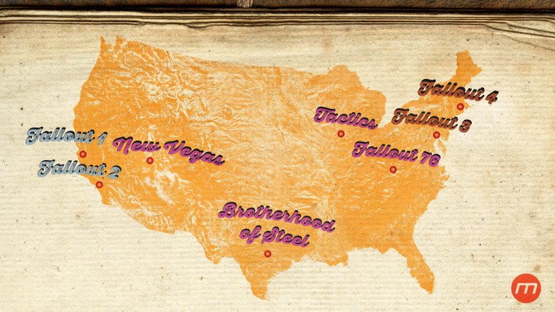 Fallout: abbiamo creato una mappa per orientarvi nell'America post-atomica della serie Bethesda