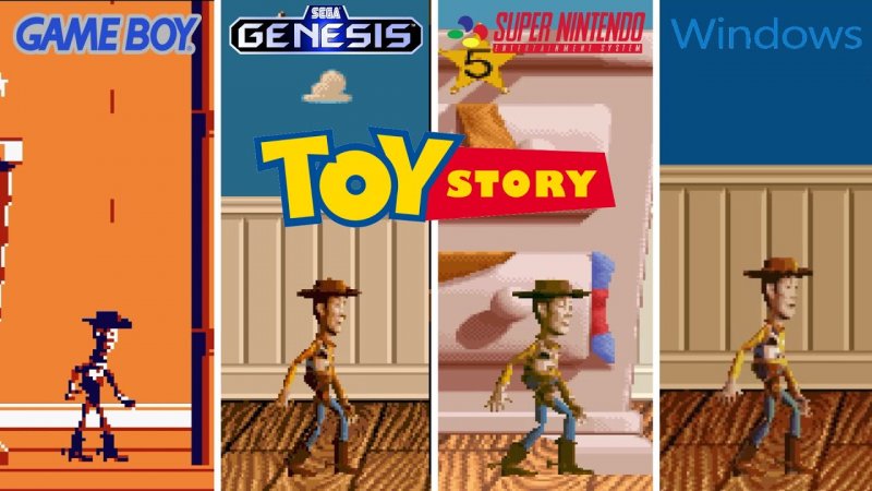 Il primo videogioco di Toy Story (1994) raggiunse risultati straordinari grazie alla pubblicazione cross platform e cross gen