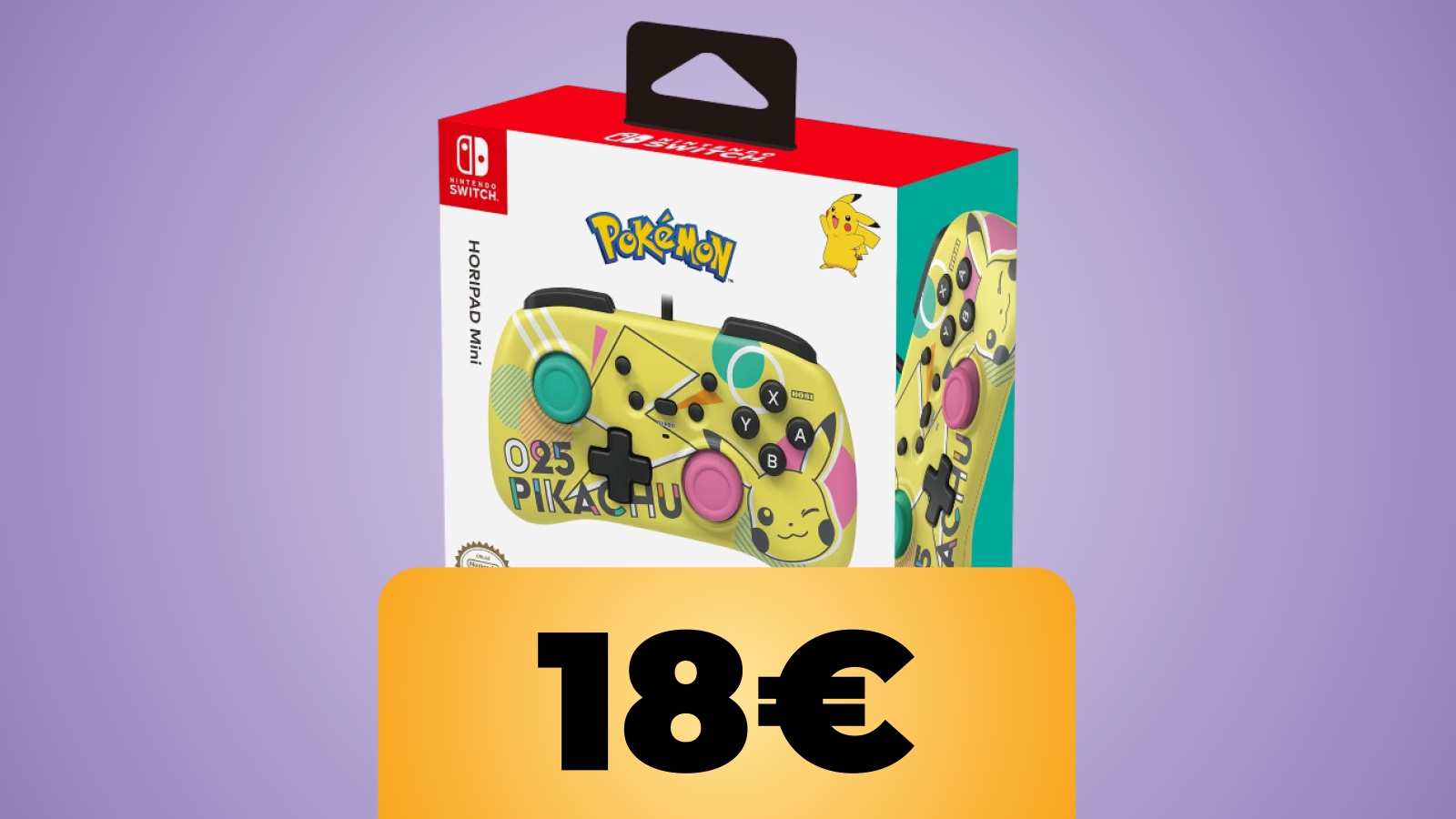 Il controller HORIPAD Mini - Pikachu POP è in sconto al prezzo minimo storico su Amazon