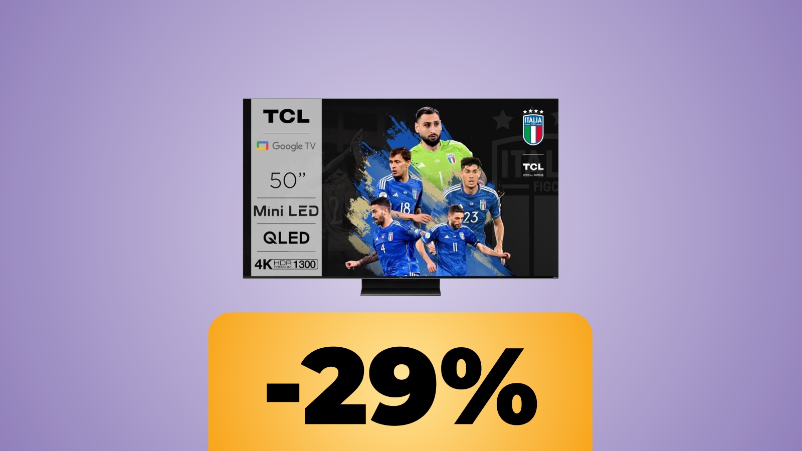 La smart TV TCL da 50 pollici in 4K e 144 Hz con HDMI 2.1 è al prezzo minimo su Amazon