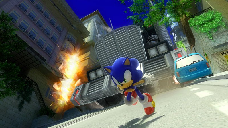 Sonic X Shadow Generations, un'immagine del gioco in sviluppo