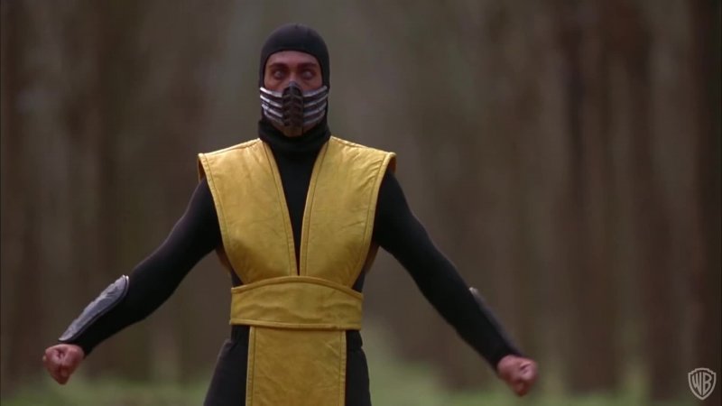 Scorpion in the 1995 Mortal Kombat movie: The video game version is very similar