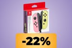 Joy-Con Rosa e Giallo pastello per Nintendo Switch in sconto al prezzo minimo storico - Notizia