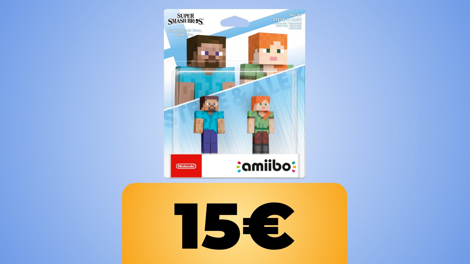 AMIIBO Steve & Alex da Minecraft per Nintendo Switch in sconto su Amazon Italia