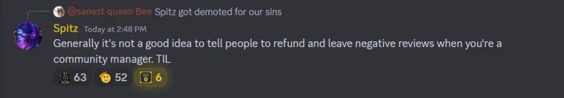 Uno dei messaggi pubblicati da Spitz nello spiegare l'accaduto