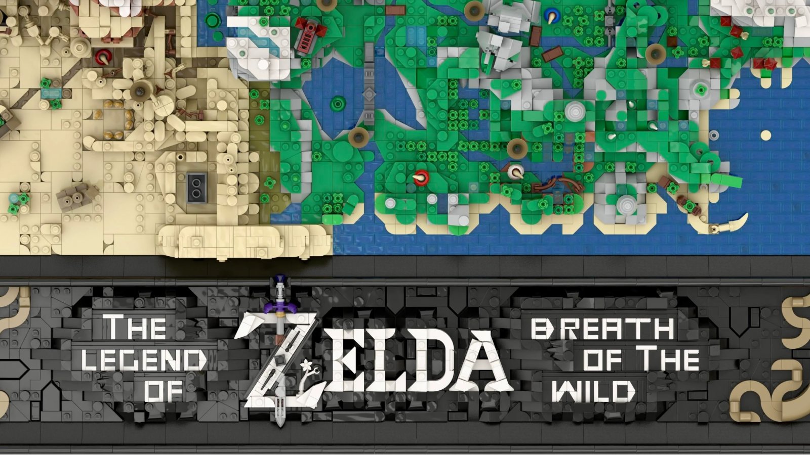 L'intera Hyrule di The Legend of Zelda Breath of the Wild è stata ricreata in LEGO