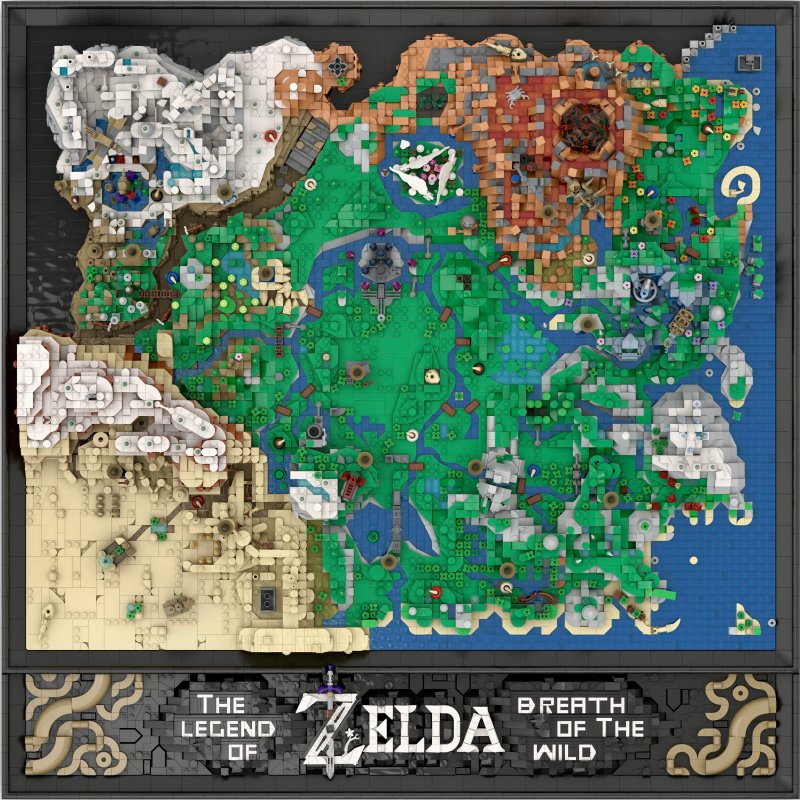 L'intero set LEGO visto dall'alto