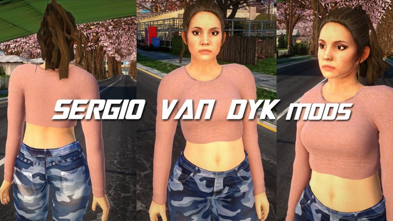 Lucia on the streets of San Andreas