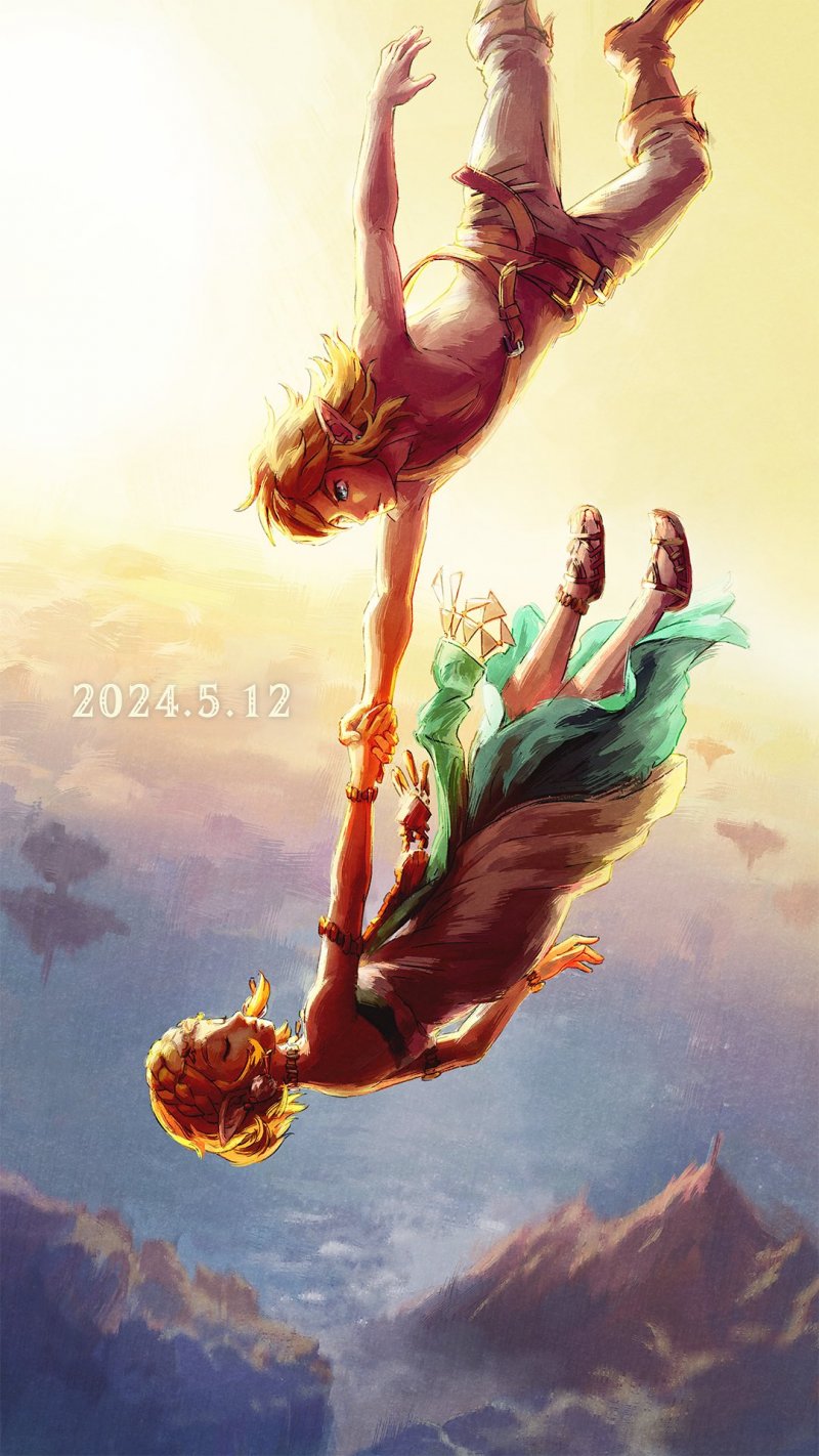 L'artwork per il primo compleanno di The Legend of Zelda: Tears of the Kingdom