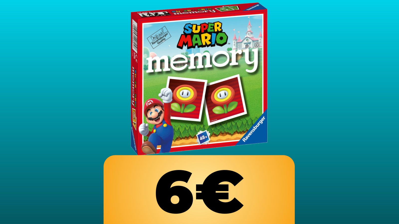 Il gioco da tavolo Memory Pocket Super Mario è al prezzo minimo storico su Amazon