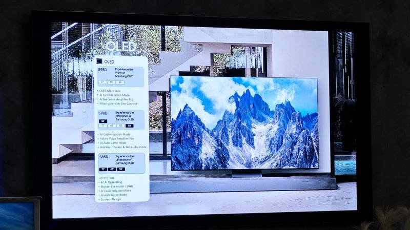 The Samsung OLED range