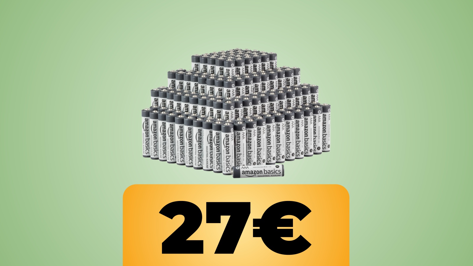 200 Batterie industriali alcaline AAA Amazon Basics al prezzo minimo su Amazon