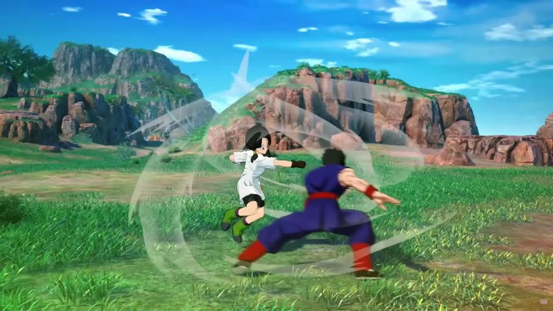 Gohan attiva il Sonic Sway per evitare l'assalto di Videl