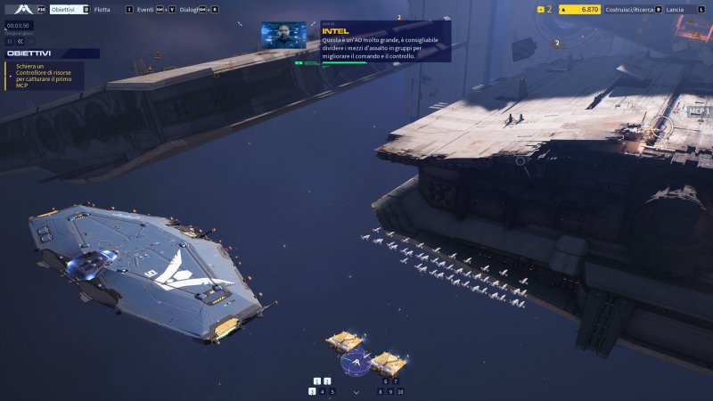 I livelli di Homeworld 3 sono caratterizzati da enormi elementi scenografici