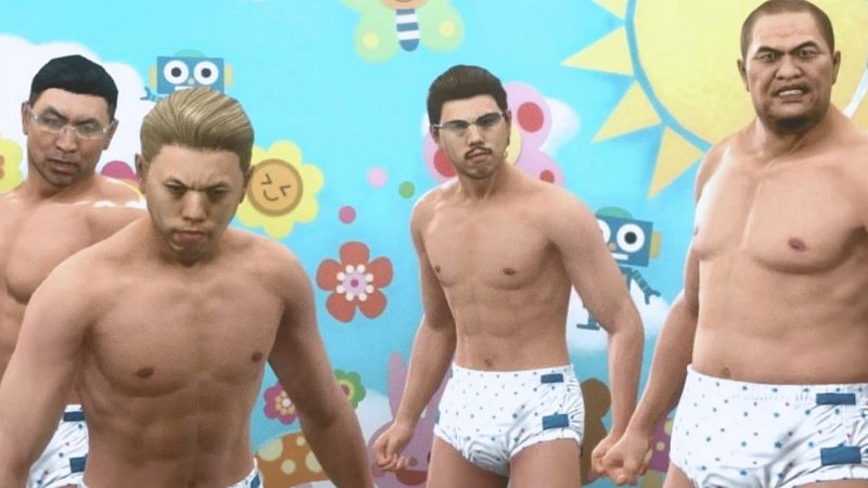 In Yakuza 2 non mancano uomini in pannolino che si prendono a cazzotti