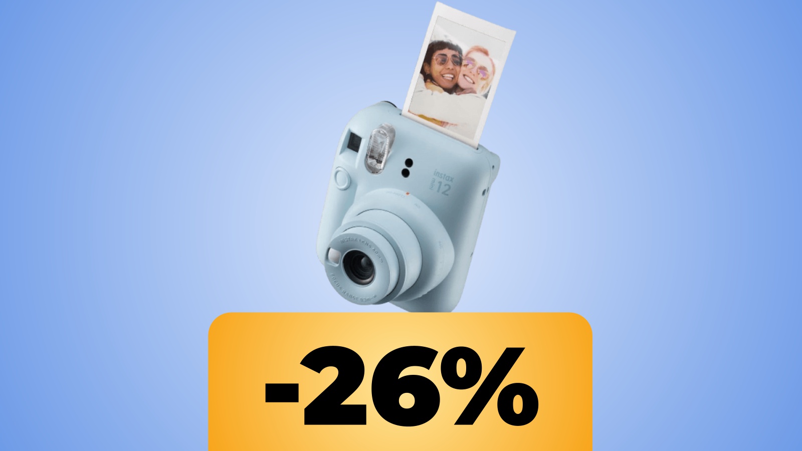 Fujifilm instax mini 12, la macchina fotografica istantanea è al prezzo minimo su Amazon