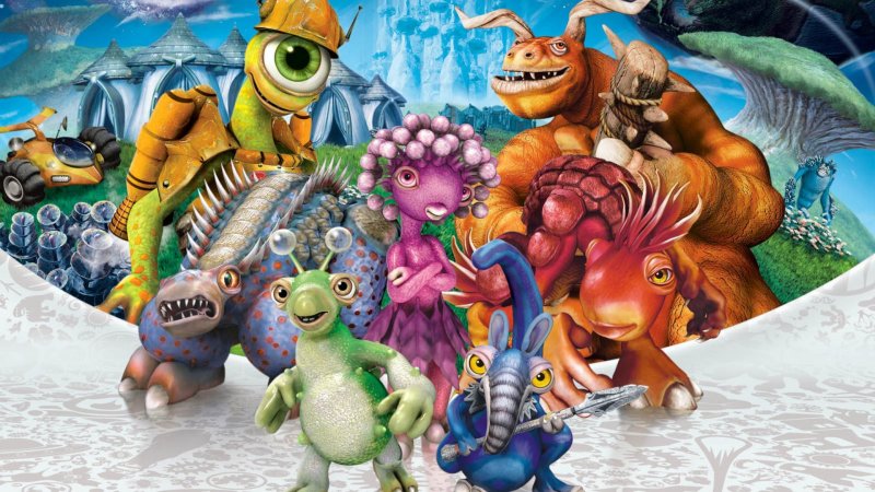 I curiosi personaggi di Spore nell'immagine ufficiale del gioco