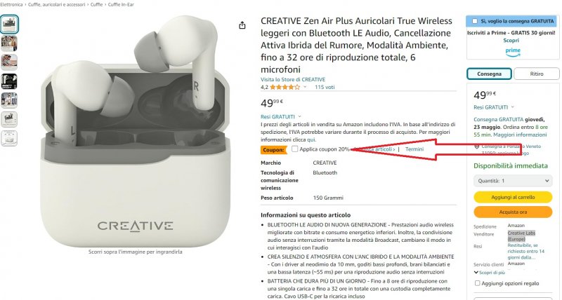 Ecco dove attivare il coupon della promozione