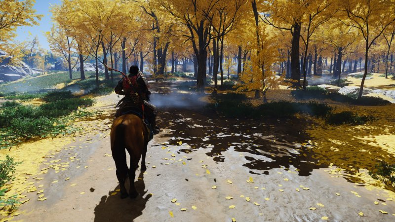Gli scenari di Ghost of Tsushima risultano ancora più evocativi su PC