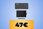 La tastiera Logitech Pebble Keys 2 con tavoletta grafica e penna è in sconto su Amazon - Notizia
