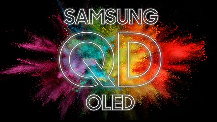 Il logo di Samsung QD-OLED