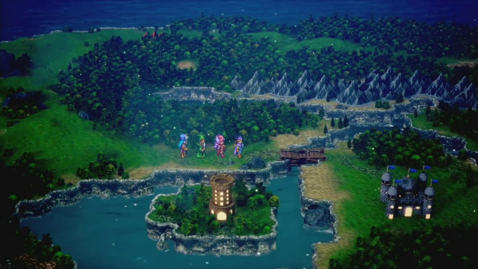 Una scena di Dragon Quest III HD-2D Remake