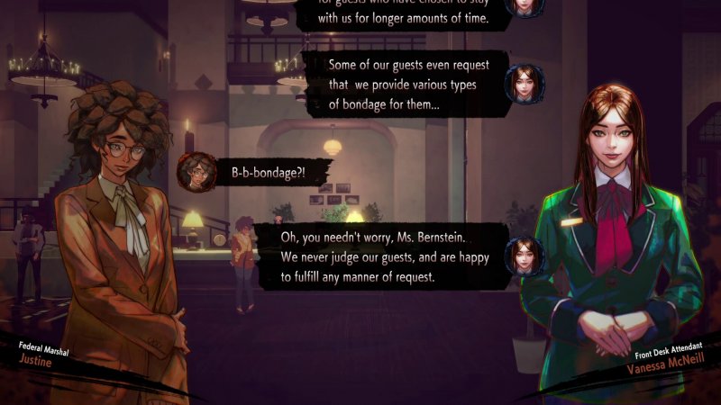 All'interno dell'hotel ci sono alcuni personaggi necessari per potenziarci o attivare dei modificatori