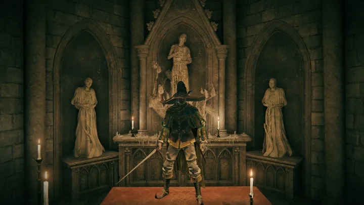 Lo Stregone Rogier nella cappella del Castello Grantempesta. Lo Stregone Rogier nella cappella del Castello Grantempesta.