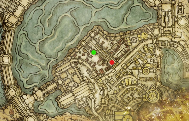 Abbiamo segnato in rosso la grazia Terrazza sul Viale, mentre in verde il pozzo per accedere alle catacombe. Abbiamo segnato in rosso la grazia Terrazza sul Viale, mentre in verde il pozzo per accedere alle catacombe.