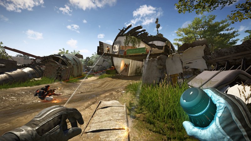 Una delle mappe di XDefiant, con i suoi ampi spazi aperti