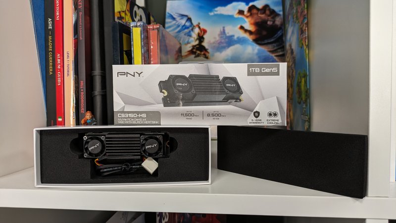 La confezione di vendita dell'SSD PNY CS3150-HS da 1TB è diversa da quella di altri prodotti simili