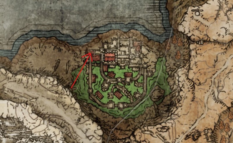 La posizione esatta della protesi a Castellombroso.