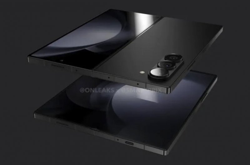 A rendering of the possible design of the new Z Fold 6