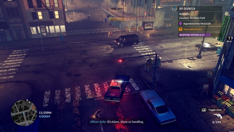 A car chase in The Precinct