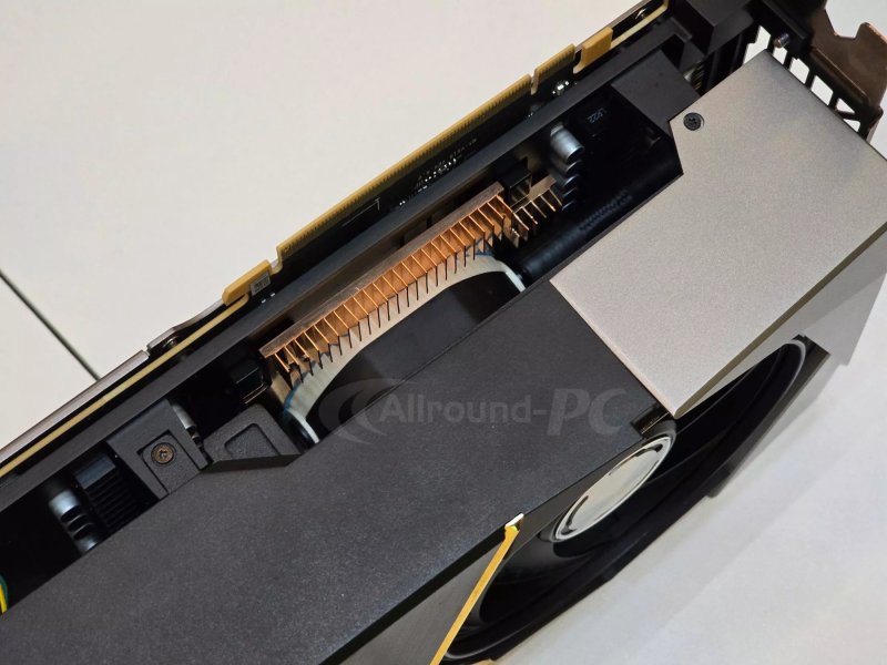 Un dettaglio del sistema di dissipazione MSI SUPRIM FUZION (fonte: allround-pc)