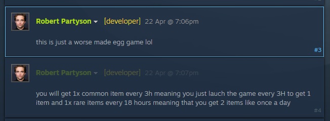 I commenti di Robert Partyson