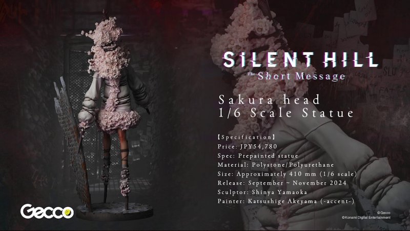 La statua del mostro Sakura di Silent Hill: The Short Message